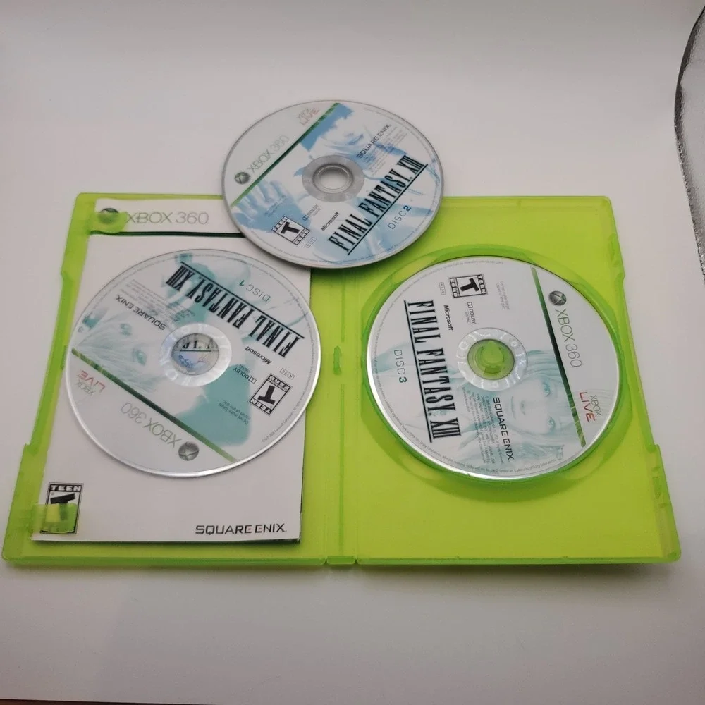 Final Fantasy XIII - Microsoft Xbox 360 Complete, 3 Disc W/ Manual